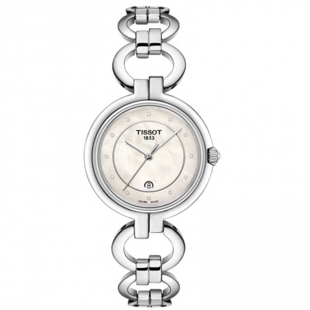 高端精品 天梭（TISSOT）弗拉明戈系列瑞士石英时尚女士腕表 送礼送女友七夕情...