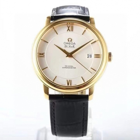 MKS经典名作出品  欧米茄碟飞系列男士全自动机械腕表 搭载原装进口9015机芯 尺寸39.5mmx10mm