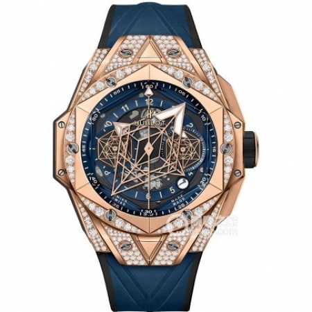 Hublot 宇舶 Big Bang Sang Bleu II 刺青男士机械腕表...