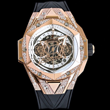 Hublot 宇舶 Big Bang Sang Bleu II 刺青男士机械腕表...