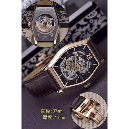 江诗丹顿（Vacheron Constantin）马耳他系列酒桶形商务全自动机械...