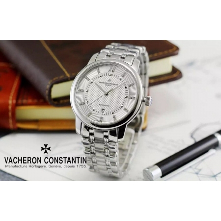 江诗丹顿（Vacheron Constantin）传承系列 瑞士三针全自动机械手...